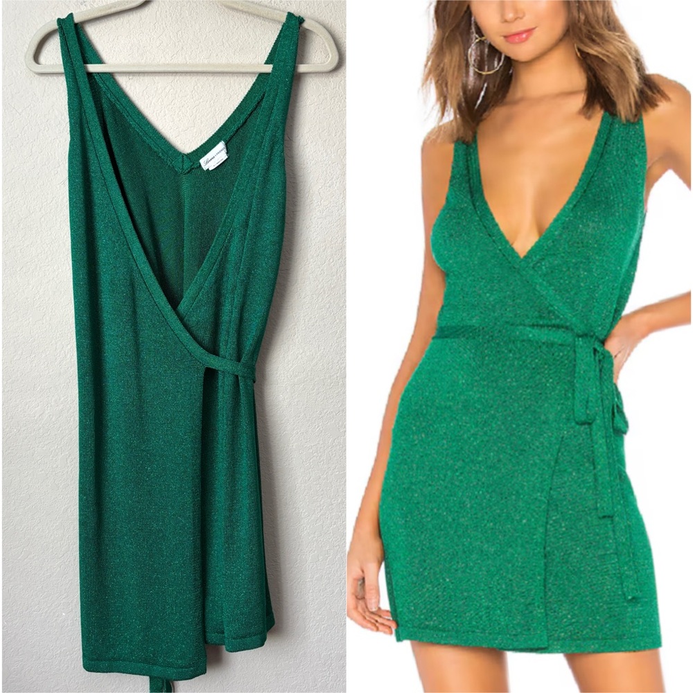 Lovers + Friends Green Mini Dress